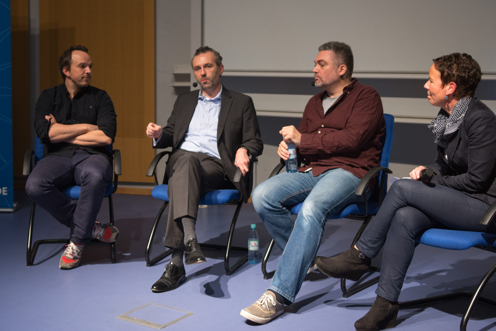 v.l.: christian nie&szlig;ing, thomas jarzombek mdb, kenneth breeze und judith m&ouml;llmann
