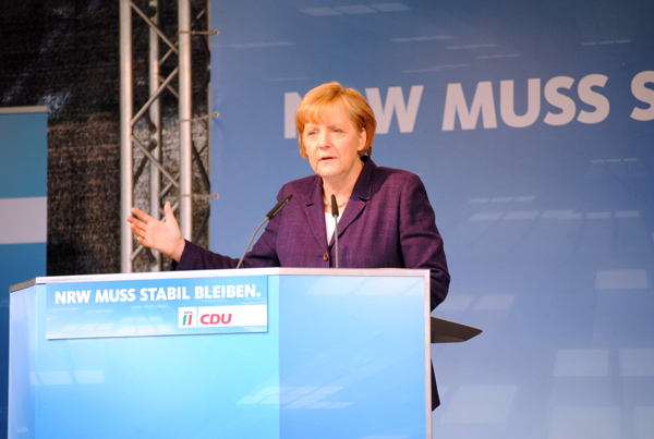 Bundeskanzlerin Angela Merkel in Bocholt